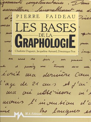 cover image of Les bases de la graphologie